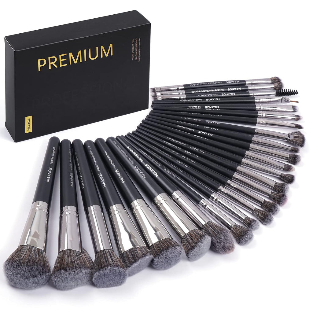 Makeup Brushes, 25Pcs Cruelty-free Makeup Brush Set Premium Profession ...