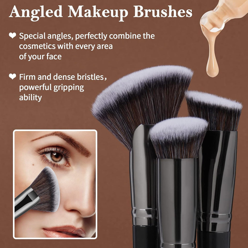 Makeup Brushes, 25Pcs Cruelty-free Makeup Brush Set Premium Profession ...