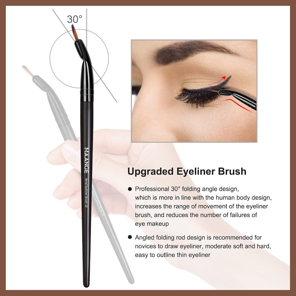 Makeup Brushes, 25Pcs Makeup Brush Set Premium Synthetic Concealer Blush Foundation Eyeshadow Brush Professional Make up Brushes with Gift Box(Black)